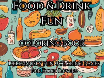 Food & Drink Fun Coloring Book