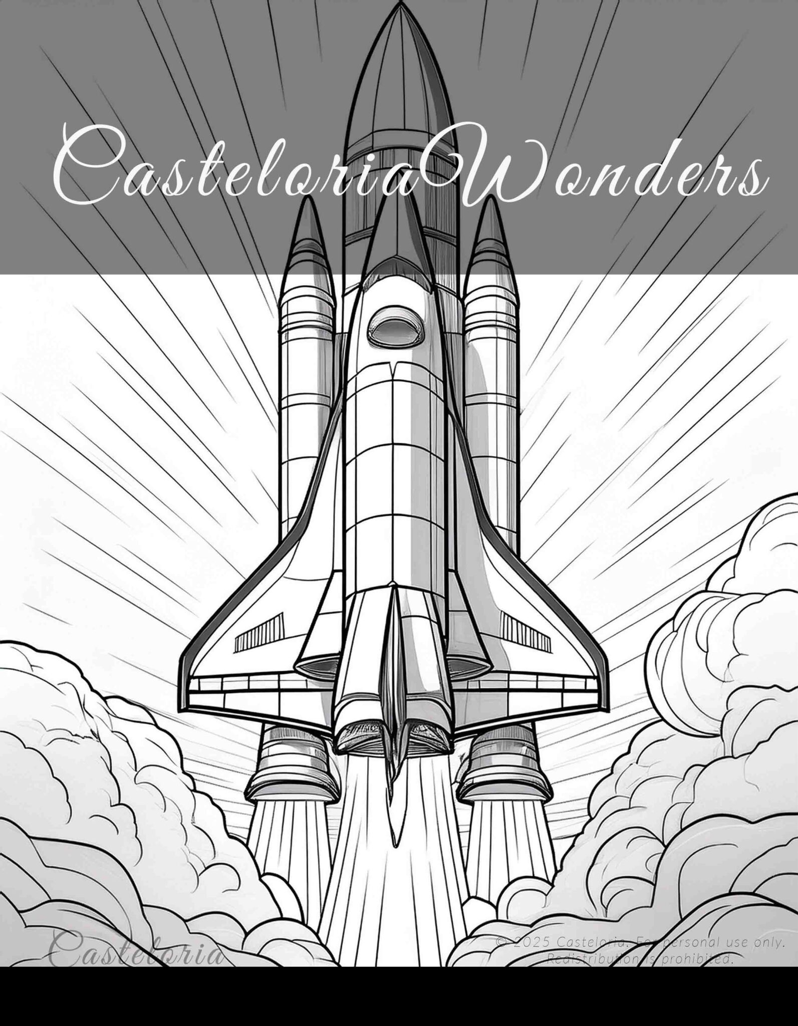 Space & Sci-Fi Coloring Book - Image 3