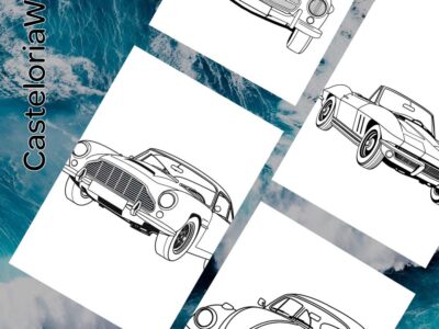 Classic Cars Coloring Book Vol1