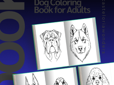 Dog Coloring Book for Adults: 40+ Breeds, Stress Relief Art (PDF Download)