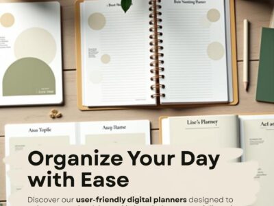 Interactive Digital & Printable PDF | All-in-One Daily, Weekly, Monthly, Budget and Fitness Tracker